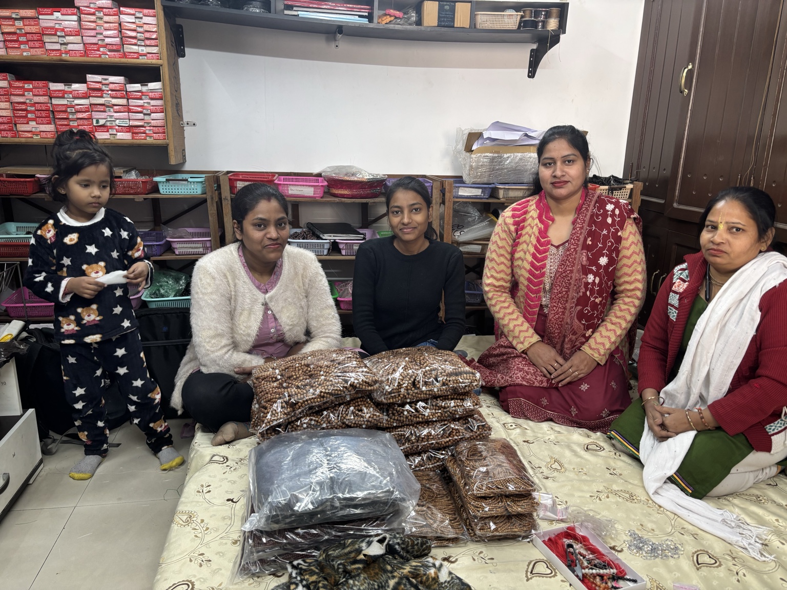 The women artisans in the original Yantrakart workshop photograph
